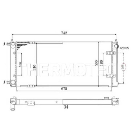 THERMOTEC D4A013TT RADIATORE olio motore per Audi VW A6 + Avant + A4