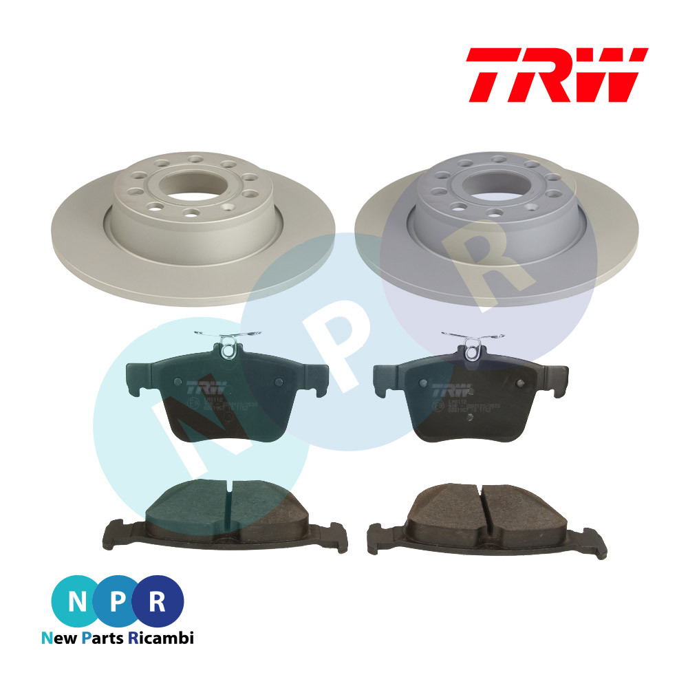 137 138 1.4 TSI KW:90 2008/> KIT PASTIGLIE FRENO POSTERIORE BREMBO VW SCIROCCO
