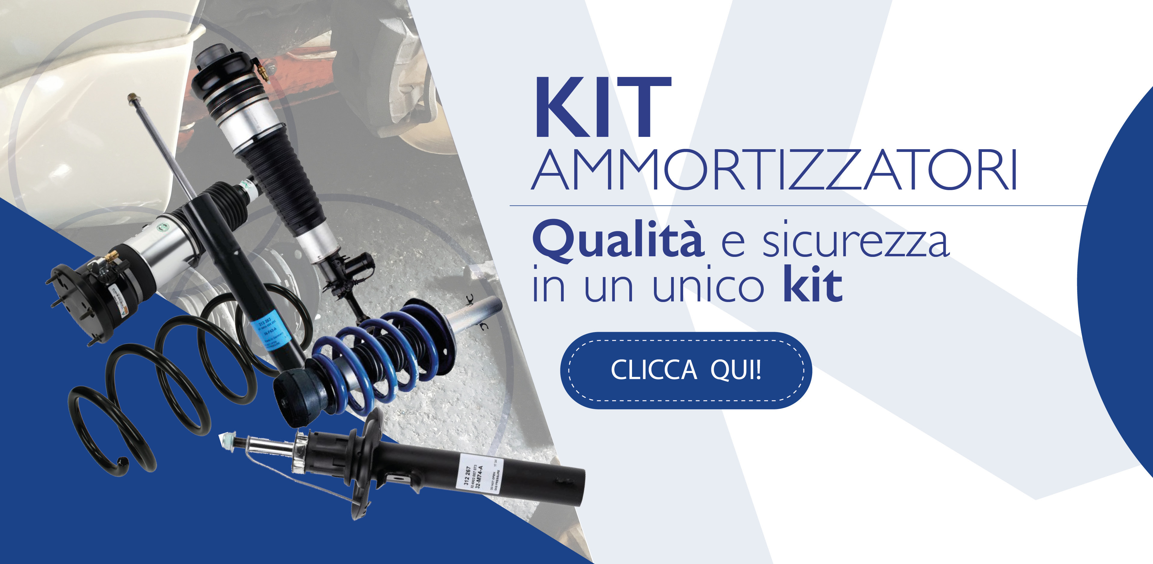 KIT AMMORTIZZATORI PER VOLKSWAGEN AUDI SEAT SKODA