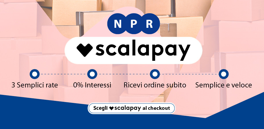 NPR accetta pagamenti scalapay! Da oggi puoi acquistare i tuoi ricambi auto e pagarli in 3 comode rate, senza interessi! Da oggi NPR accetta il metodo di pagamento scalapay, per rendere i tuoi acquisti ancora più comodi e convenienti.